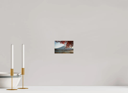 15 x 10 cm, Tirage Photo Photo du Japon: Mont Fuji et momiji