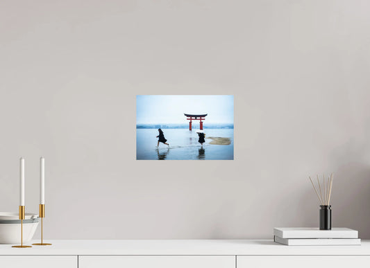 30 x 20 cm, Tirage Photo photographie du japon :Le Torii d'Itsukushima à Miyajima