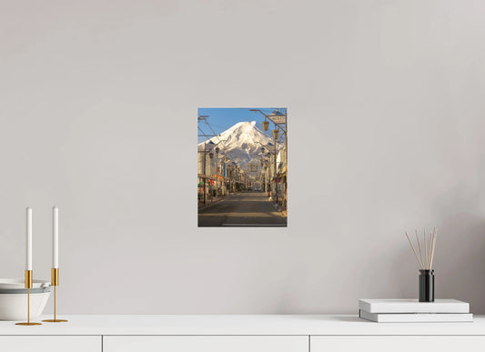 21 x 28 cm, Tirage Photo photographie du japon: à une rue de fuji-san