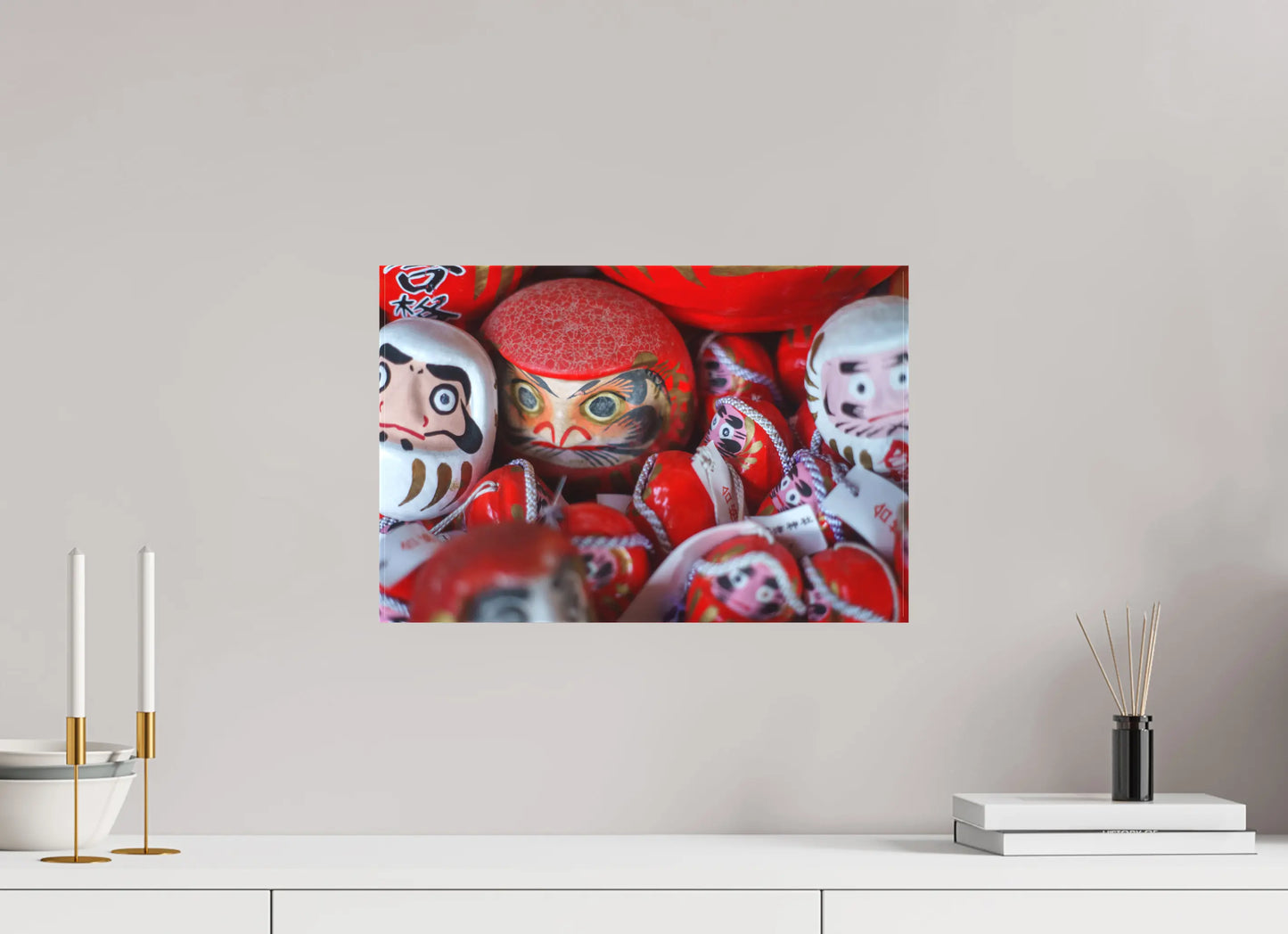 45 x 30 cm, toile Photo du Japon: Daruma