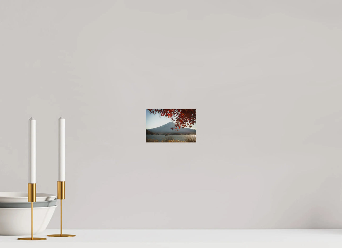 15 x 10 cm, Tirage Photo Photo du Japon: Mont Fuji et momiji