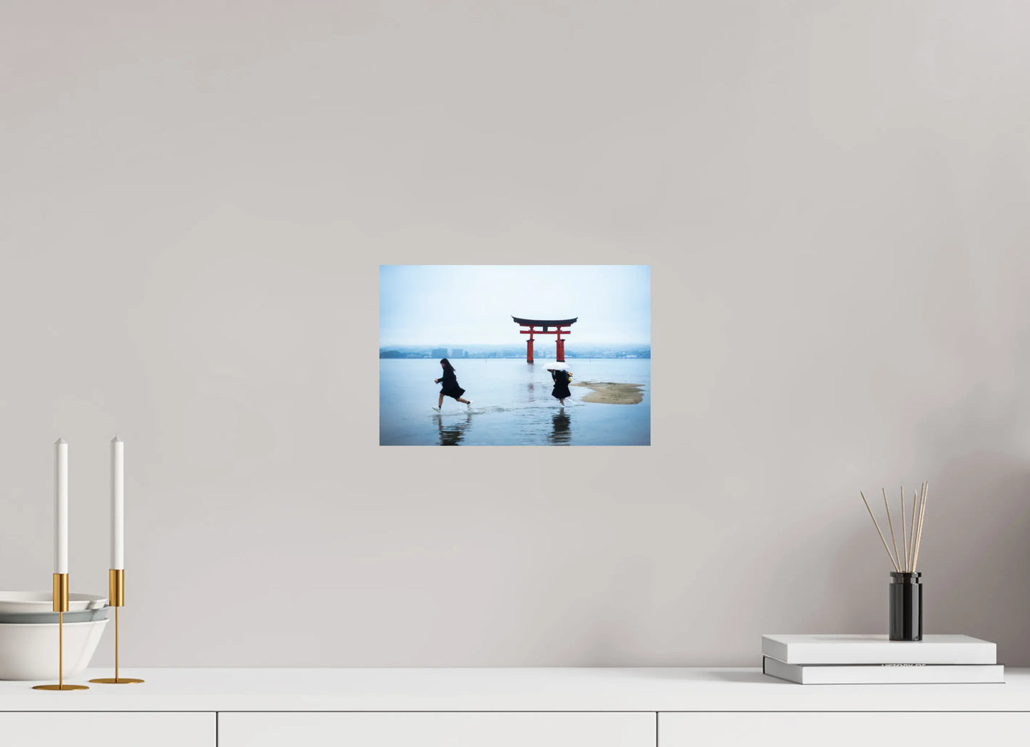 30 x 20 cm, Tirage Photo photographie du japon :Le Torii d'Itsukushima à Miyajima
