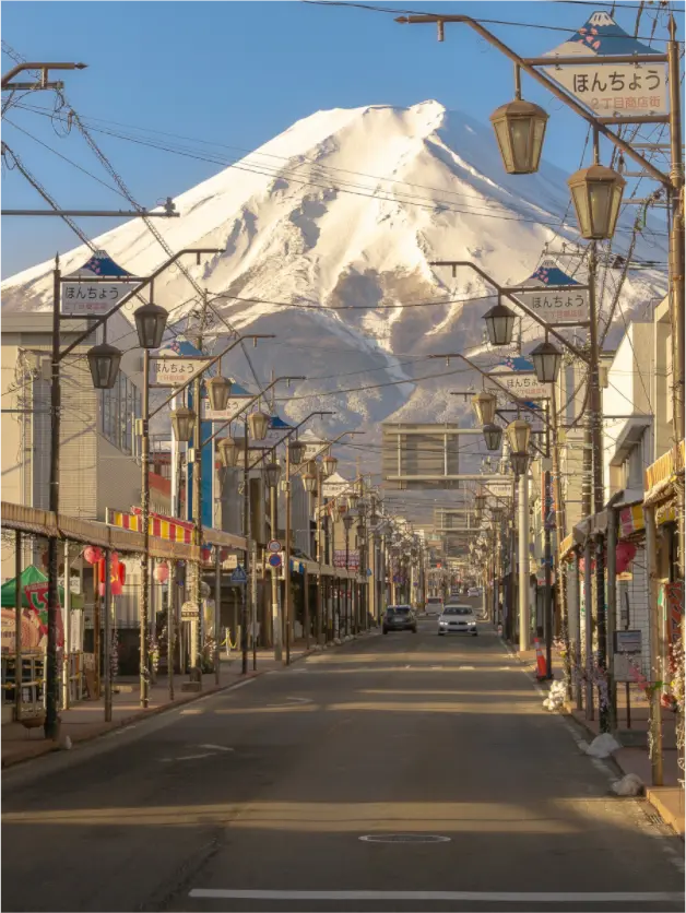 Main image photographie du  japon: à une rue de fuji-san