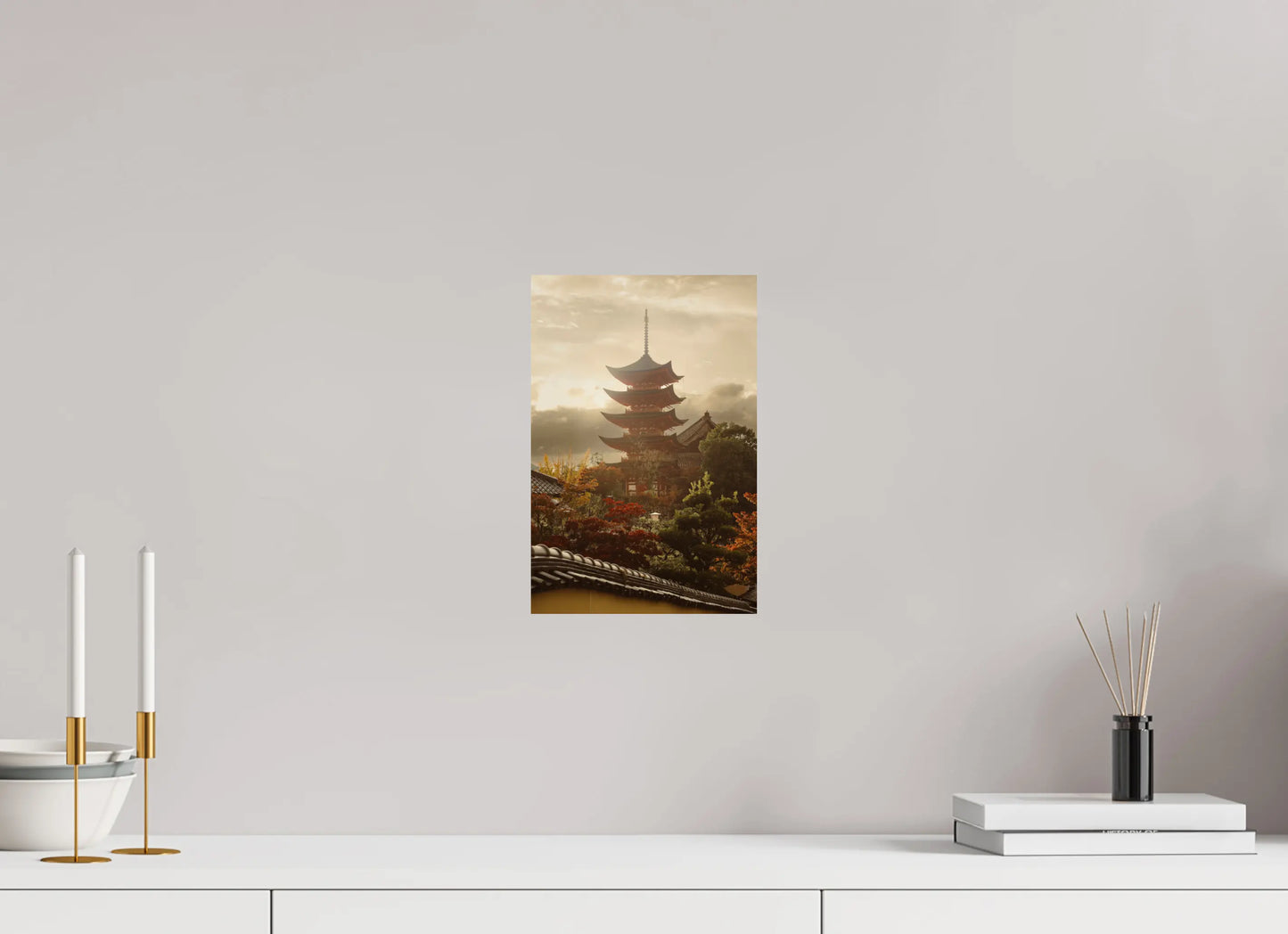 20 x 30 cm, Tirage Photo Photo du Japon: Pagode Miyajima