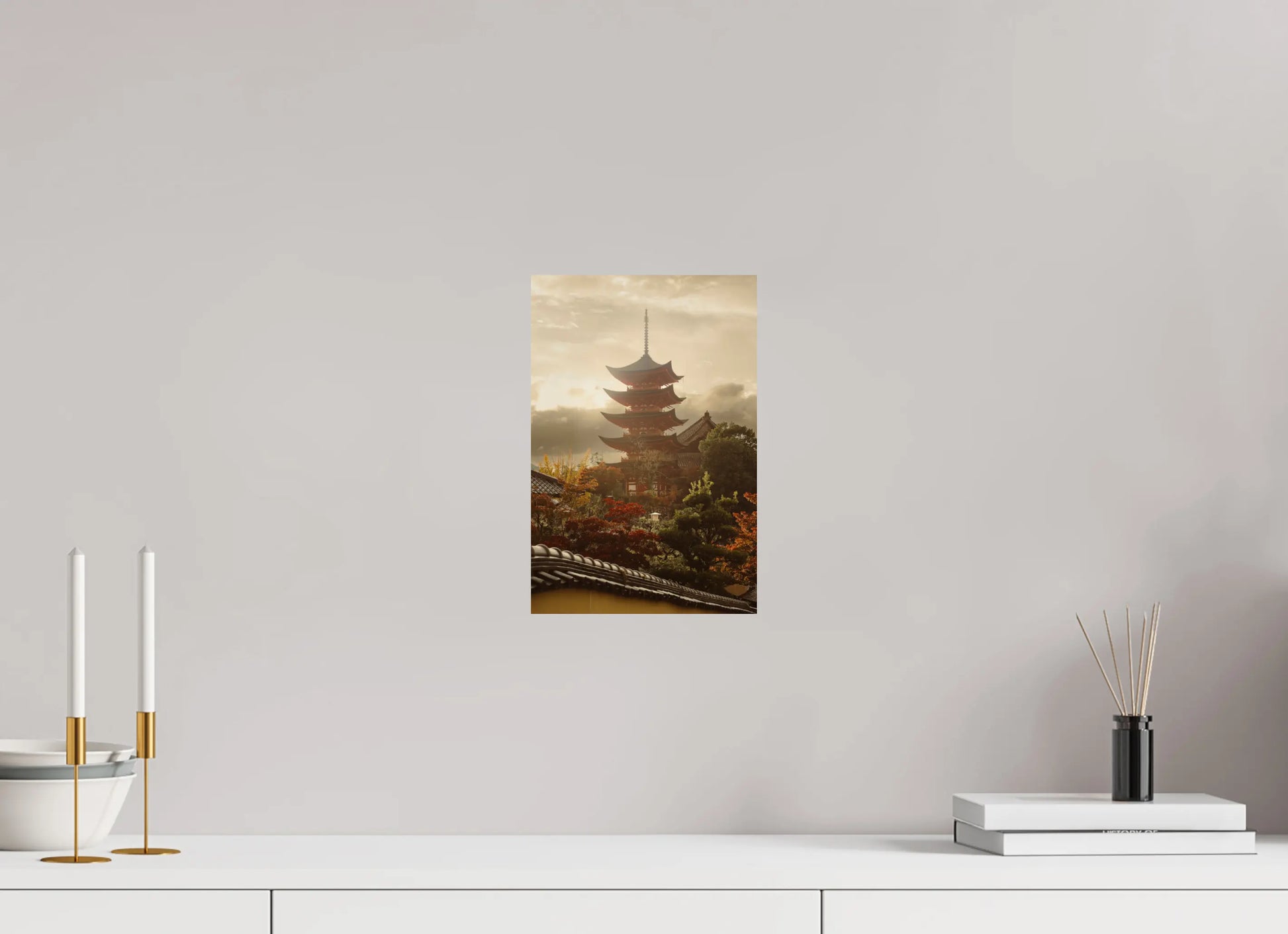 20 x 30 cm, Tirage Photo Photo du Japon: Pagode Miyajima