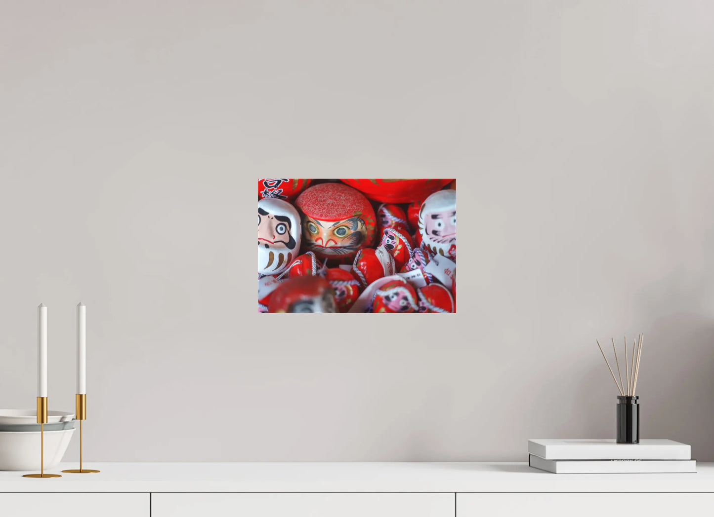 30 x 20 cm, toile Photo du Japon: Daruma
