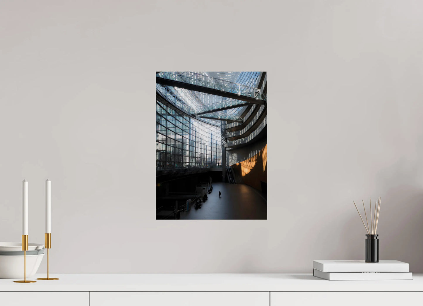 30 x 40 cm, Tirage Photo Photo du Japon: Tokyo International Forum - Lumière et structure