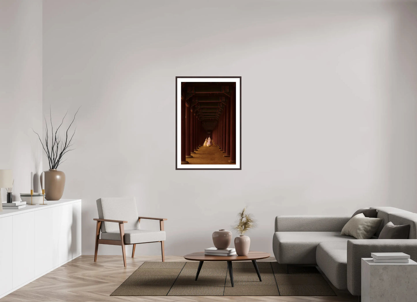 70 x 105 cm, Cadre Photo de Séoul: Princesses du Gyeongbokgung