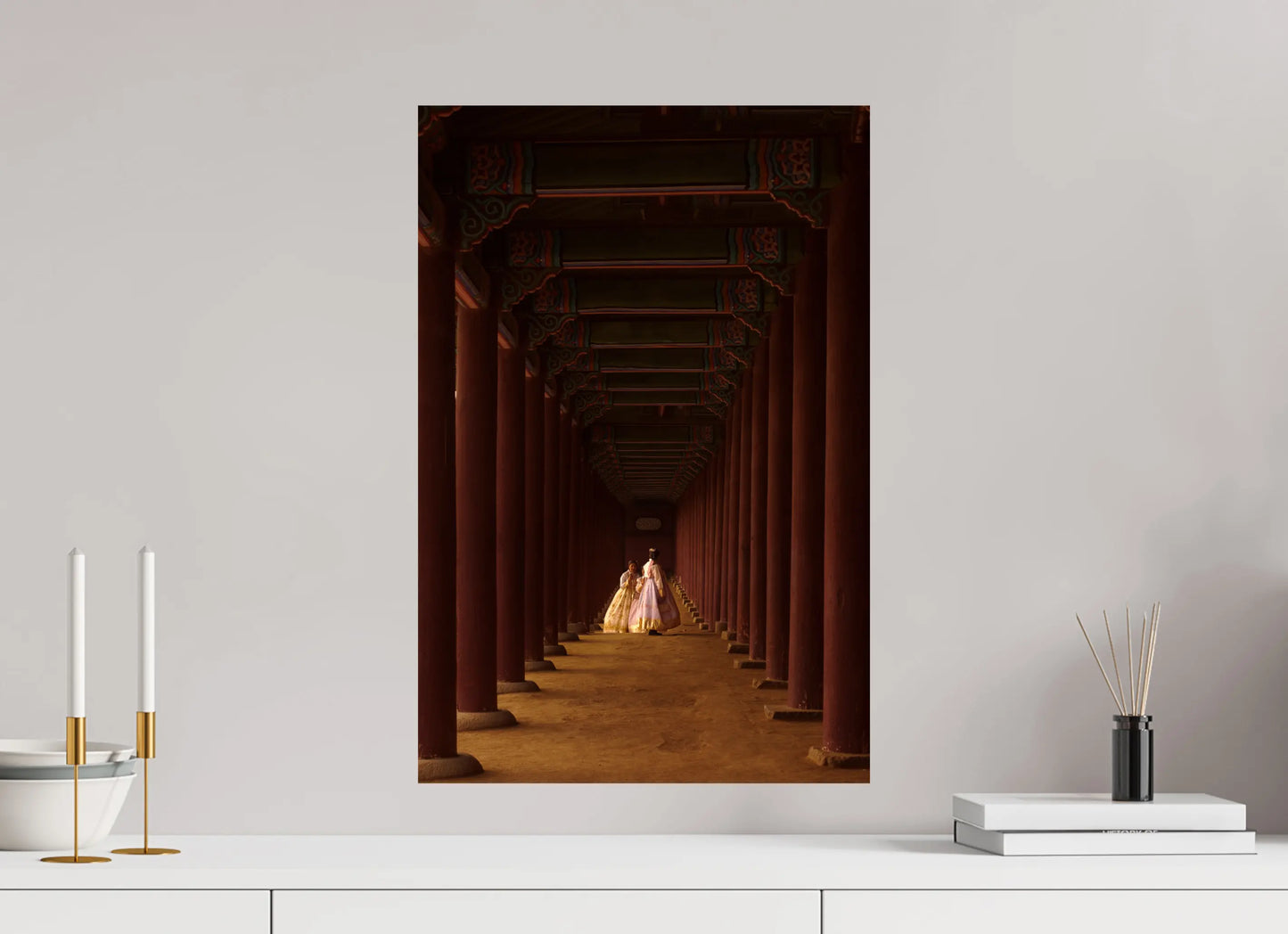 40 x 60 cm, Tirage Photo Photo de Séoul: Princesses du Gyeongbokgung