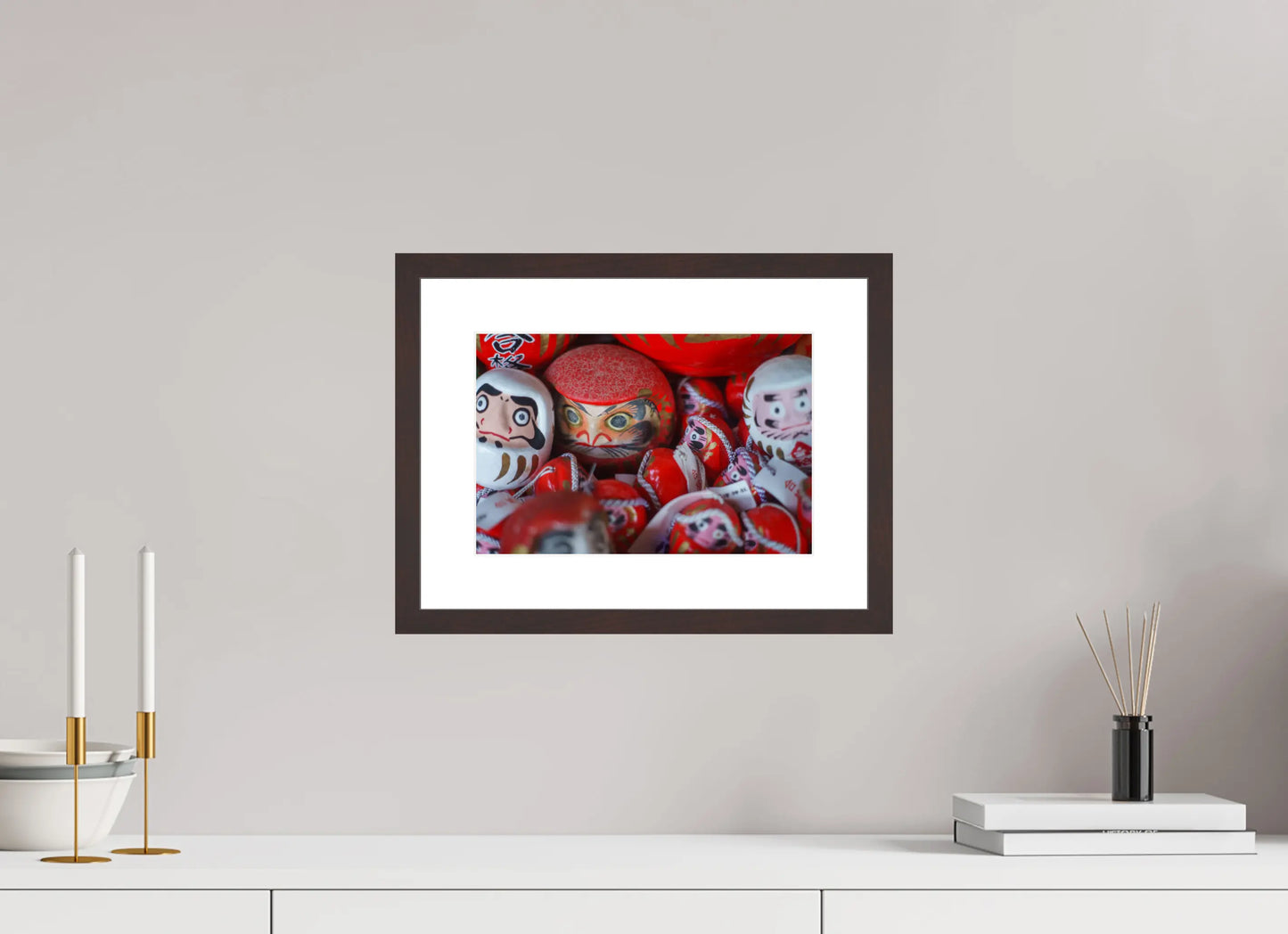 30 x 20 cm, Cadre Photo du Japon: Daruma