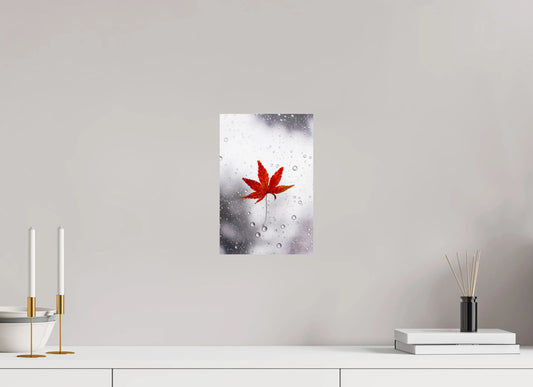20 x 30 cm, Tirage Photo Photo du Japon: Momiji sous la pluie
